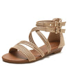 Vanccy Cross-Strap Rome Soft Bottom Comfort Sandals