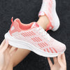 New Fashion Vulcanize Platform Flats Air Mesh Bandage Shoes Casual Sports Women Pink Sneakers 41 42