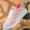 New Fashion Vulcanize Platform Flats Air Mesh Bandage Shoes Casual Sports Women Pink Sneakers 41 42