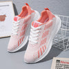 New Fashion Vulcanize Platform Flats Air Mesh Bandage Shoes Casual Sports Women Pink Sneakers 41 42