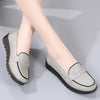 New Flat Shoes Woman Soft Women Casual Shoes Genuine Leather Platform Flats Shoes Slip on Loafers Plus Size Women Shoes