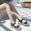 Vanccy New Women ComfortableLadies Slip-on Wedge Sandals