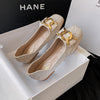 vanccy Rhinestone Flat comfortable Flat Wedding Shoes