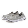 Flat Light Soft Sole Sports Shoes Mesh Woven Casual Flat Nurse Walking Sneakers Knit Slip on Loafer Shoes