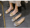 vanccy Rhinestone Flat comfortable Flat Wedding Shoes