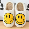 Vanccy Smiling Face Cotton Cartoon Slippers