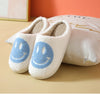 Vanccy Smiling Face Cotton Cartoon Slippers
