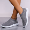 Women's Crystal Breathable Slip-On Walking Shoes