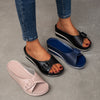 Large Size Slippers Female One-word with Fish Mouth Sandals and Slippers Slope Heel Platform Slope Heel Casual Shoes