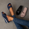 Large Size Slippers Female One-word with Fish Mouth Sandals and Slippers Slope Heel Platform Slope Heel Casual Shoes