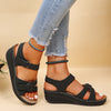 Sandals Women SummerHeels Sandals Summer Wedges Shoes For Women Platform Sandalias Mujer Elegant Medium Heel Shoes Women