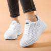 Spring White Shoes Women 2022 New Running Sneakers Fashion Light Lace-Up Travel Shoes Cozy Walking Tennis Vulcanized Shoes