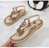 Summer Women Sandals 2022 Flat Casual Shoes Bead Slip On Sandalias Sexy Flip-Flop Ladies Shoes for Women 2022 Chaussure Femme