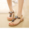 Vanccy Women PU Flip Flops Casual Sandals