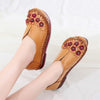 Floral Moccasins Ladies Vintage Luxury Loafer Waterproof Wide Fit Chic Shoes