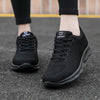 platform lace-up mesh breathable comfortable casual shoes women sneakers plus size 2021