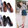 Women Ballet Flats Slip on Loafers Summer Moccasins Female Genuine Leather Shoes