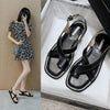 Women Summer Sandals Fashion New Beach White Buckle Casual Flats Open Toe Female Office Ladies Shoe