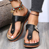 Sandals with Arch Support Anti-Slip wedges Sandal Vintage Flip Flop comfortable slippersNon-slip Casual Wedge Platform Shoes