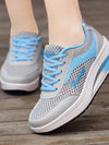 Women's Athletic Walking Shoes Lightweight Mesh Tennis Platform Sport Sneakers