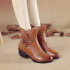 Genuine Leather FlowerWomen's Boots Autumn Winter Boots