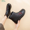 Woman Snow Boots 2022 Embroidered Genuine Leather Fashion Boots