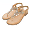 Vanccy Ethnic Chain Pearl Sandals