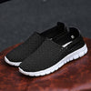 Comfortable And Casual Soft Sole Shoe Mesh Woven Flat Nurse Walking Sneakers Knit Slip on Loafer Shoes