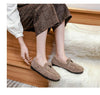 vanccy Furry Flats Loafers Fu64