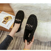 vanccy Furry Flats Loafers Fu64