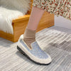 Furry Outer Wearing Flats Loafers Bling Decor BacklessWild Fluffy Flat Mules Warm flats sneakers glitter winter