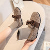 Furry Outer Wearing Flats Loafers Belt Buckle Decor BacklessWild Fluffy Flat Mules Warm Knit Boot