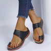 Vanccy - Large size women's retro Bohemian style hollow wedge flip-toe sandals