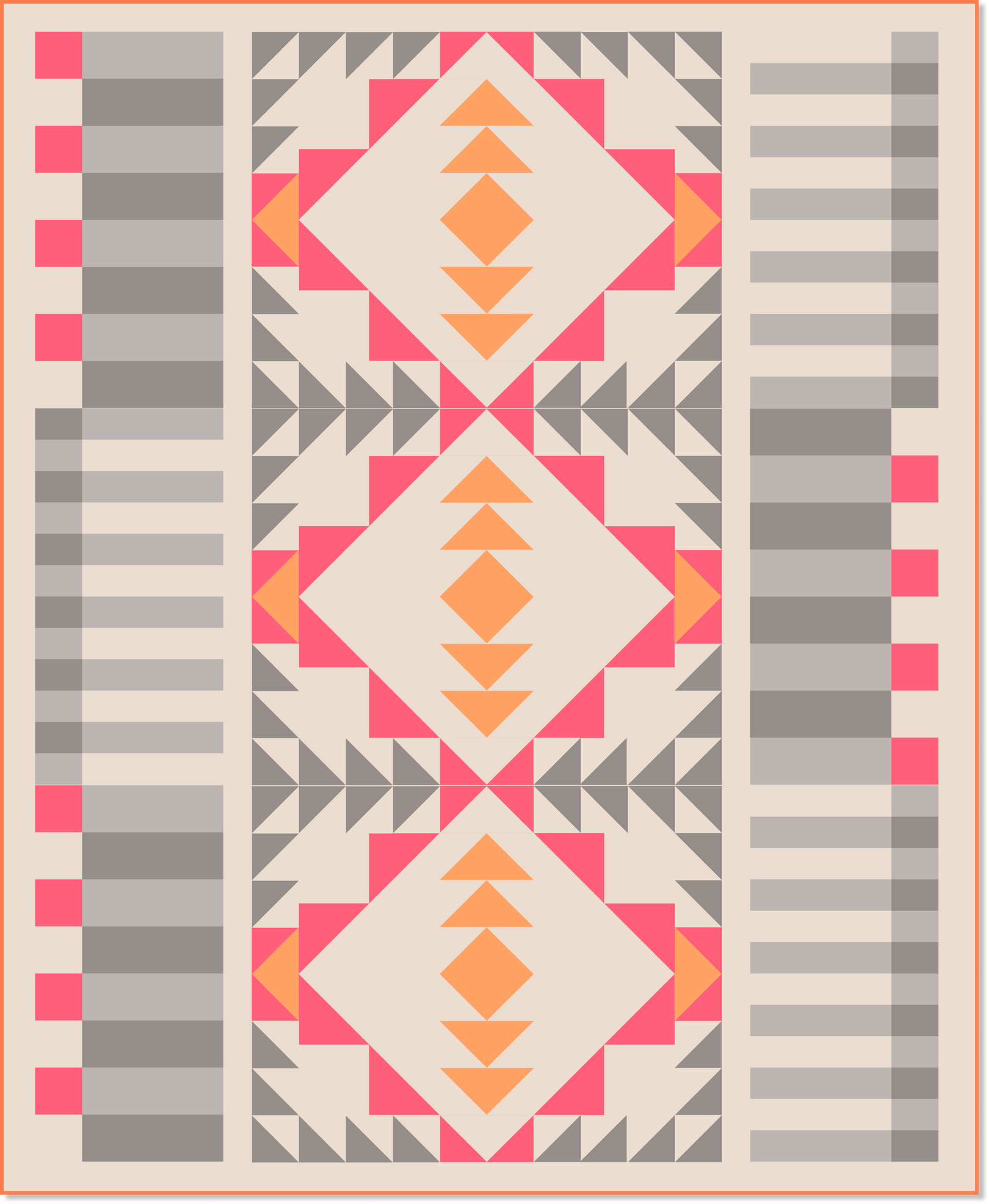 Open Road Quilt Mock-up