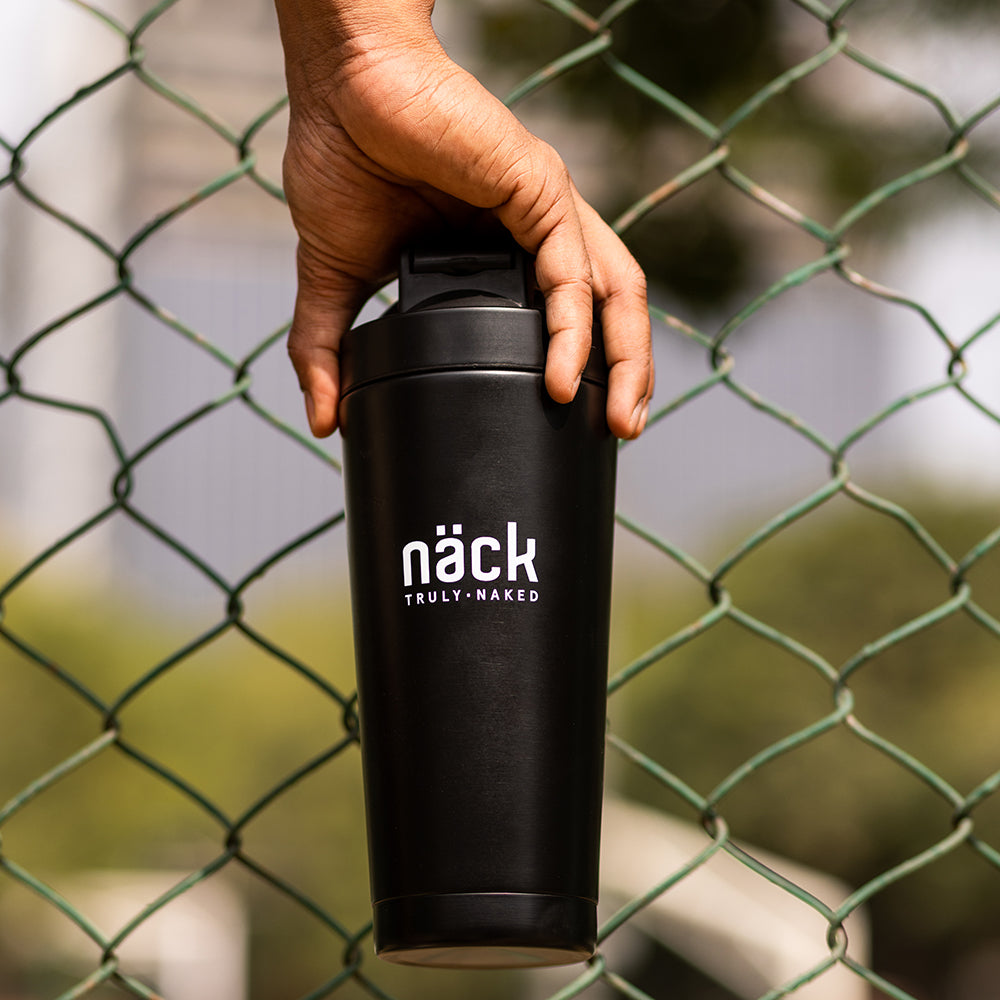 Stainless Steel Shaker - Black 600ml