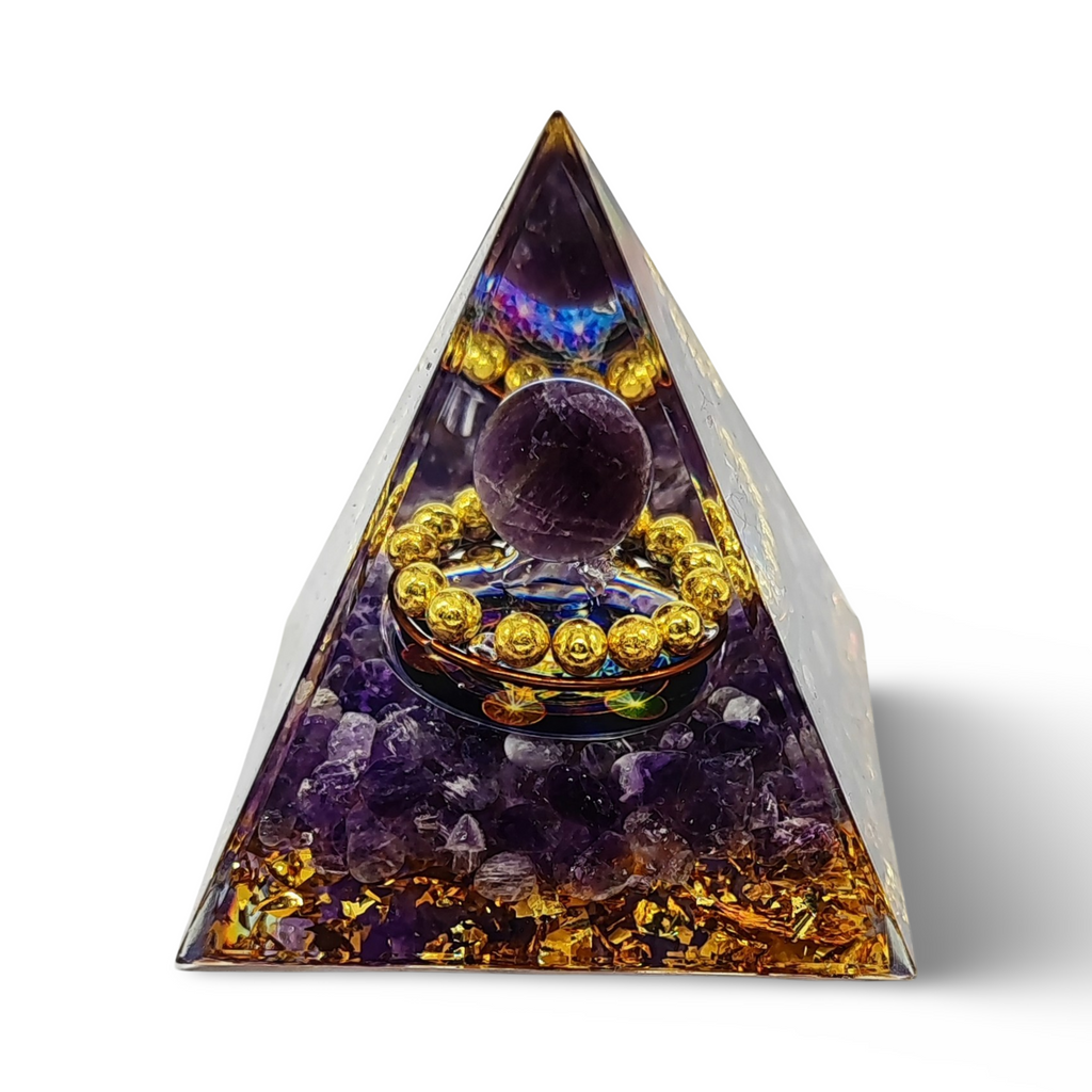 Accessoire ésotérique pyramide d'ite en cristal