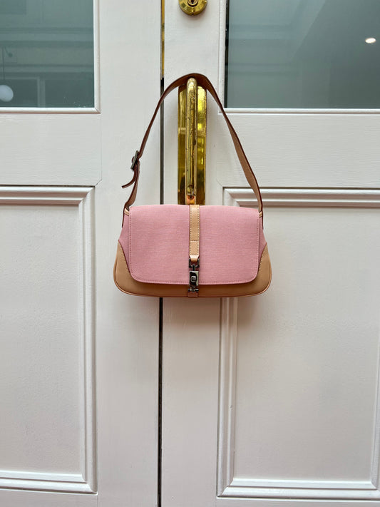 Pre-loved Louis Vuitton Mini Silk Boulogne Handbag Champagne