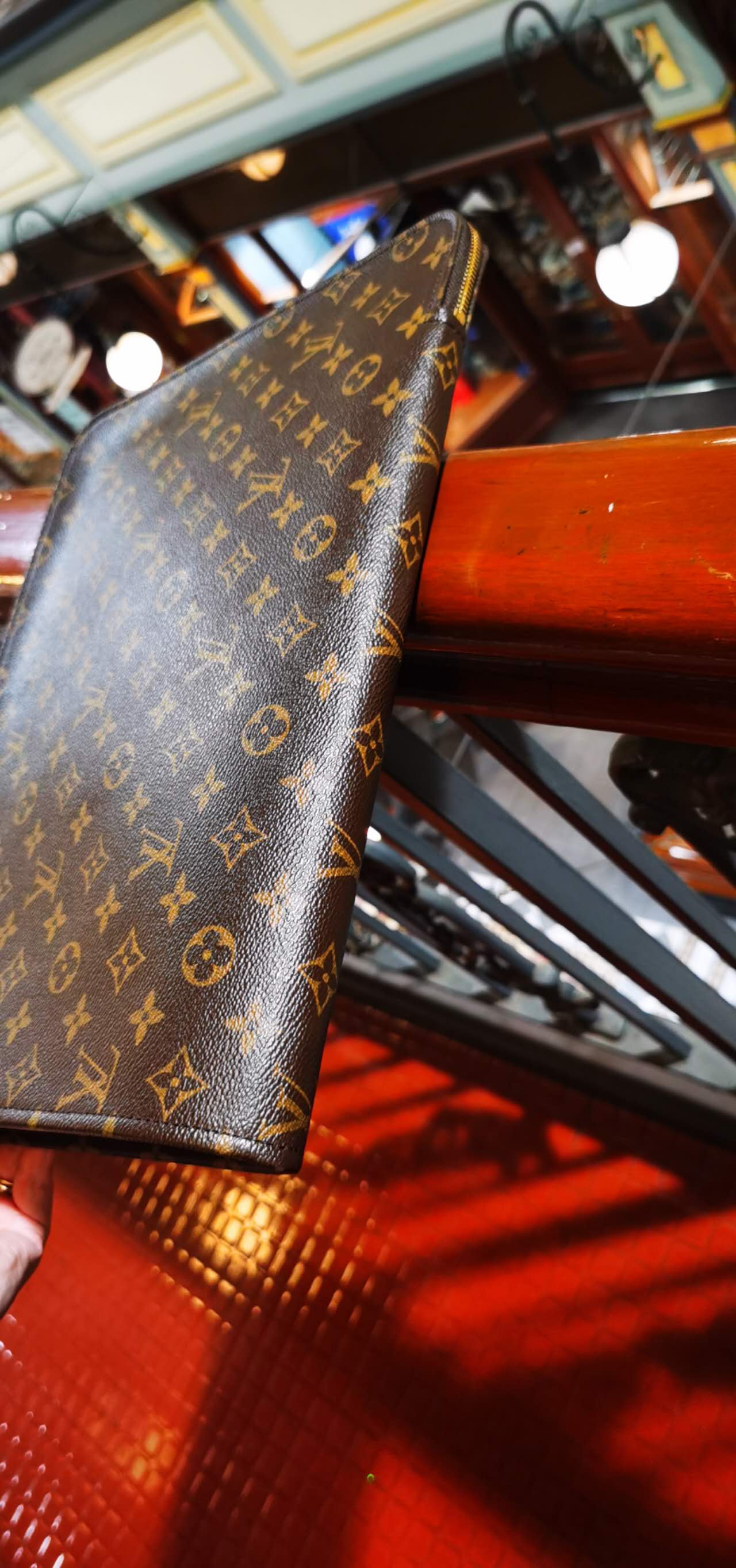 Faux Louis Vuitton Laptop Bag Double Handle  Boardwalk Vintage