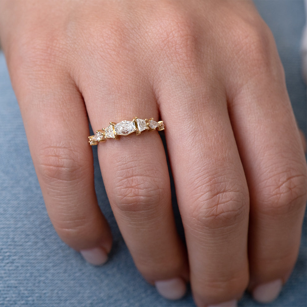 Statement Signet Ring with a F.U. Diamond and Hand Engraving – ARTEMER