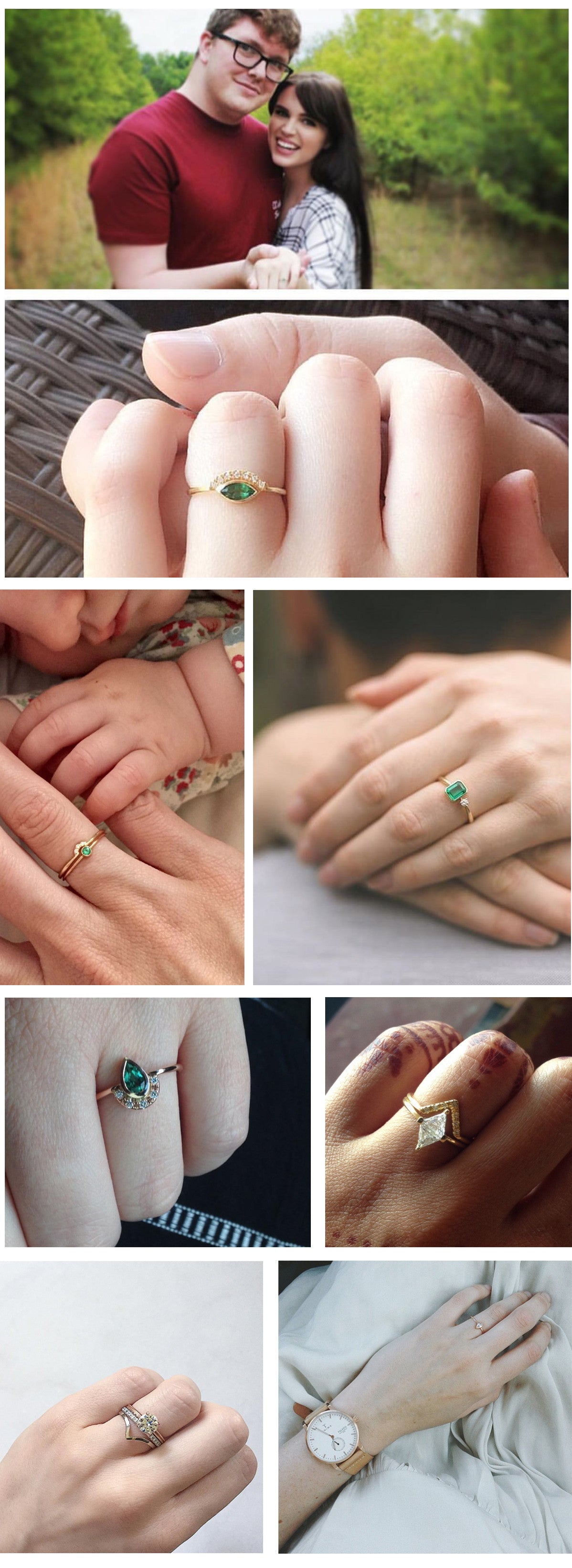 emerald engagement rings