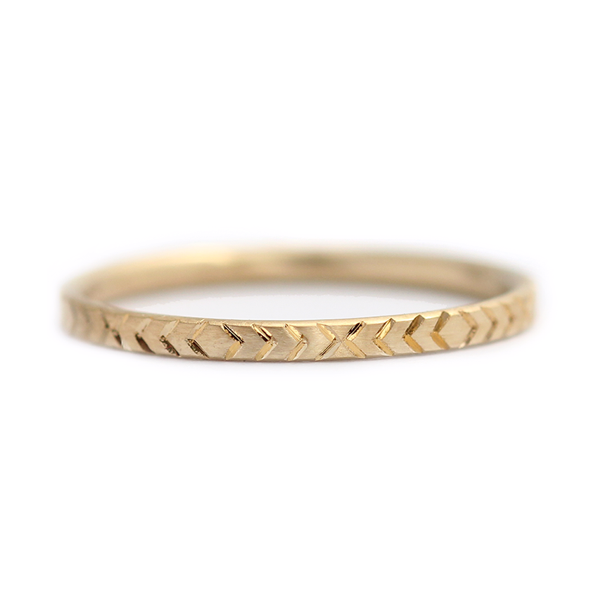 Geometric Wedding Ring - Pattern Gold Ring – ARTEMER