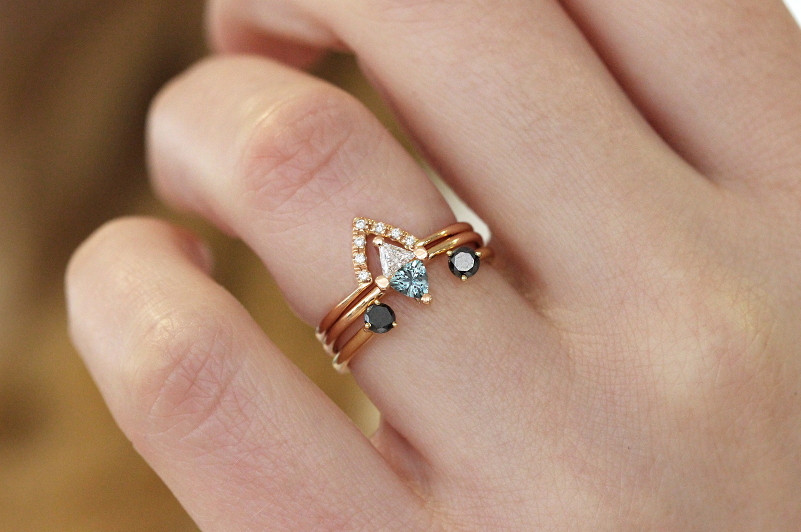 teal engagement rings