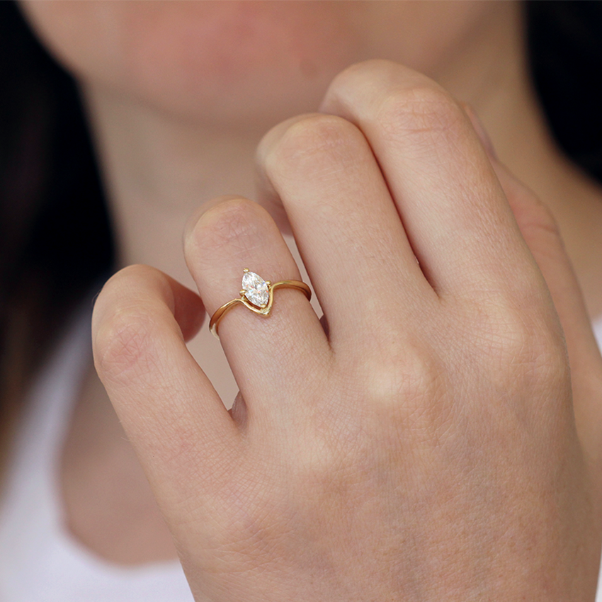 minimalist engagement rings