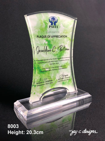 Acrylic Trophy and Plaque