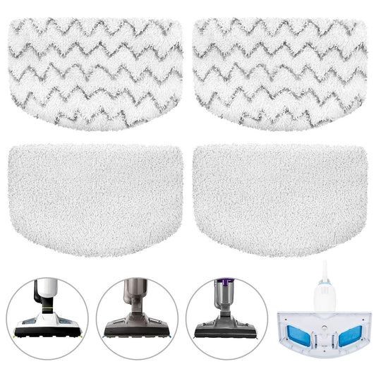 5 Pack Washable Microfiber Steam-Mop Cleaning Pads Compatible with All Black+decker Steam Mops, Sm1600, Sm1610, SM1620, SM1630, SMH1621, HSMC1300FX, H