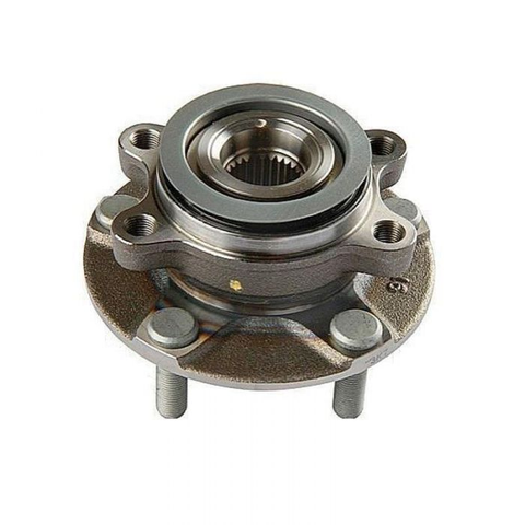 Wheel bearing and hub on white background