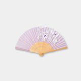 WOMEN'S SILK FAN SAKURA FUBUKI MAUVE