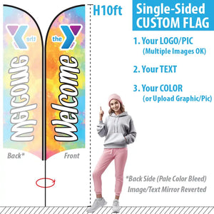 Feather Flag Size M - for 10ft Pole - featherflags.us