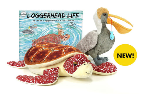 Loggerhead Life book cover and toy