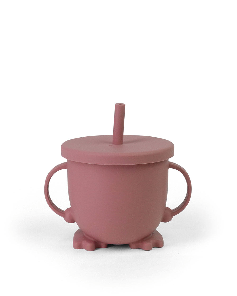 Silicone Straw Cup | Raspberry